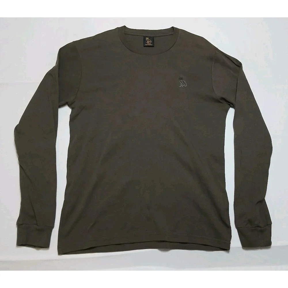 Octobers Very Own OVO Men's Green Long Sleeve Cotton Shirt Size‎ Medium - Picture 2 of 11